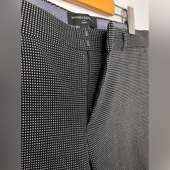 Banana Republic Black and White Avery  Pant Size 10 - Picture 3 of 10
